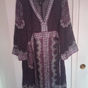 INC International Concepts Purple and Black Dress